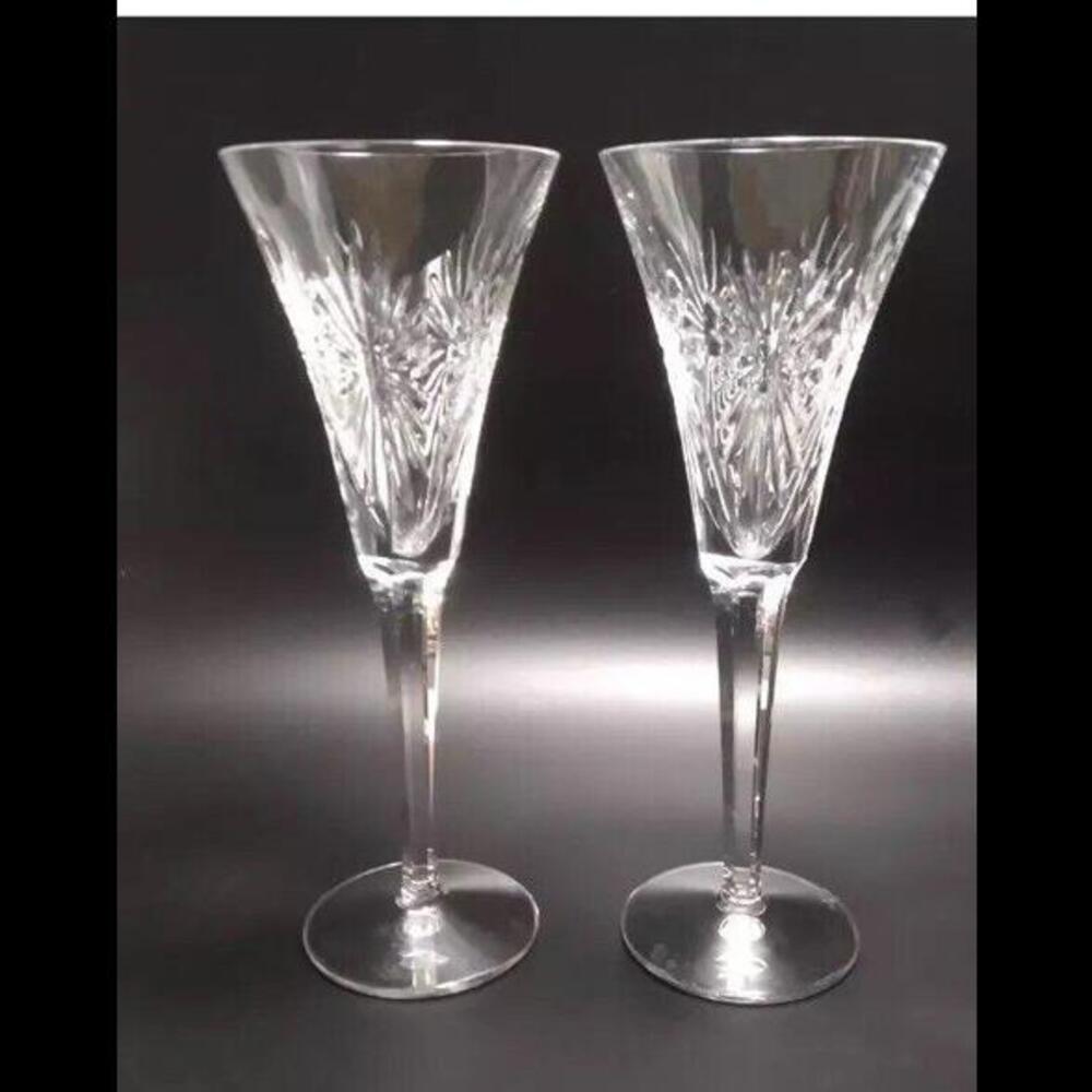 🔮 Waterford Health Champagne Toasting Flutes Millennium Collection